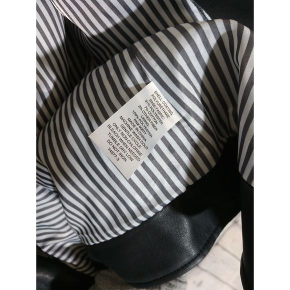 a.n.a Faux black leather jacket, M - Picture 4 of 7